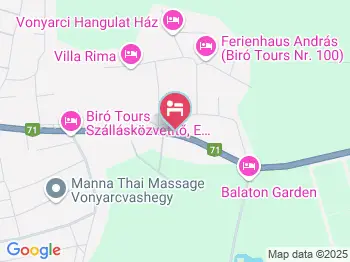 Lotti Vendégház Vonyarcvashegy a térképen