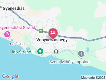 Mara Apartman Vonyarcvashegy a térképen