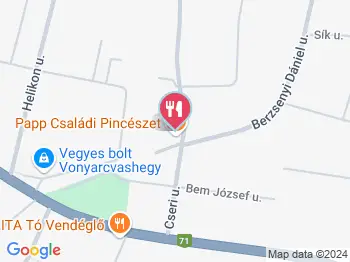 Papp Családi Pincészet - Vinotéka Vonyarcvashegy a térképen