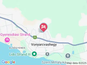 Szent Kristóf Panzió Vonyarcvashegy a térképen
