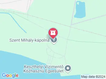 Szent Mihály kápolna és domb Vonyarcvashegy a térképen