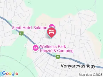 Zenit Hotel Balaton Vonyarcvashegy a térképen