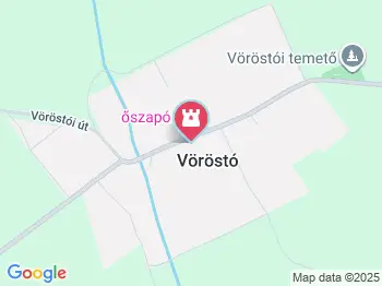 Úrnapi kápolna Vöröstó a térképen