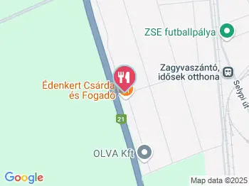 Édenkert Csárda & Fogadó Zagyvaszántó a térképen