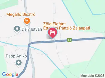 Zöld Elefánt Panzió Zalaapáti a térképen