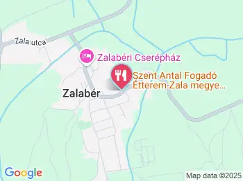 Szent Antal Fogadó étterme Zalabér a térképen