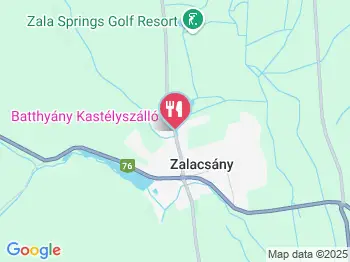 Batthyány Kastélyszálló étterme Zalacsány a térképen