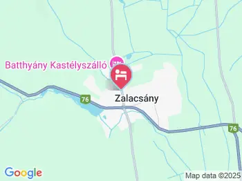 Platán Park Hotel Zalacsány a térképen