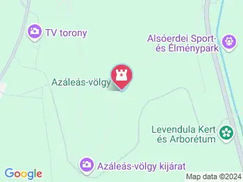 Azáleás-völgy Zalaegerszeg a térképen