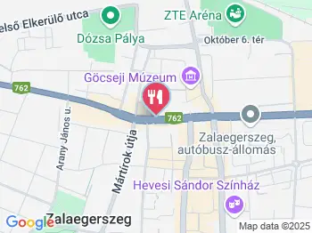 Bella Pizzéria Zalaegerszeg a térképen