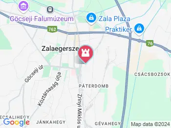 Csácsbozsoki arborétum Zalaegerszeg a térképen