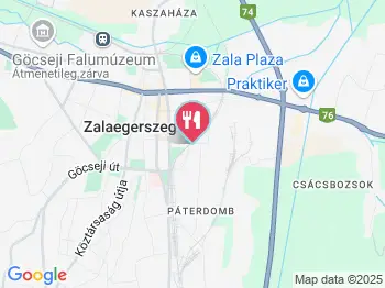 Erzsébet Étterem Zalaegerszeg a térképen