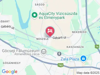 Göcsej Vendégház Zalaegerszeg a térképen