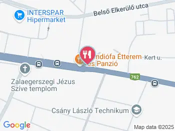 Véndiófa Étterem Zalaegerszeg a térképen