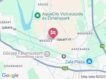 Kovács Vendégház Zalaegerszeg a térképen