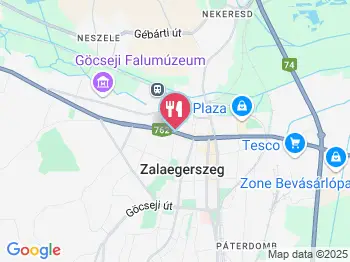 Mangó Kávéház & Étterem Zalaegerszeg a térképen