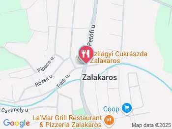 Arany Vendéglő Zalakaros a térképen