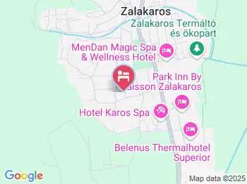Aranyszarvas Panzió Zalakaros a térképen
