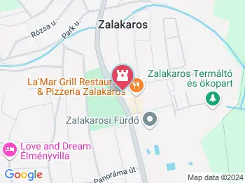 Árpád vezér szobra Zalakaros a térképen