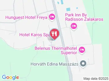 Hajóbár Zalakaros a térképen