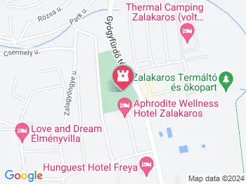 Karos Korzó Zalakaros a térképen