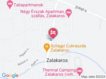 Liliom Apartman Zalakaros a térképen