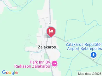 Négyévszak Apartmanház Zalakaros a térképen