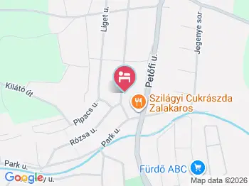 Papp Apartmanház Zalakaros a térképen
