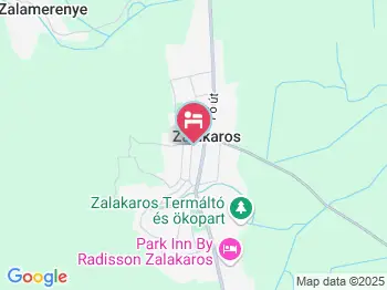 Szent István Panzió Zalakaros a térképen