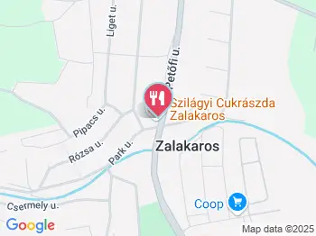 Szilágyi Cukrászda Zalakaros a térképen
