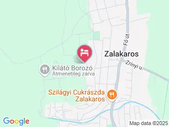 Talián Apartmanok Zalakaros a térképen
