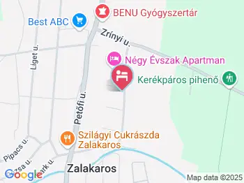 Zalakarosi Égerfa Nyaralóházak Zalakaros a térképen