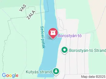 Borostyán-tó Zalalövő a térképen