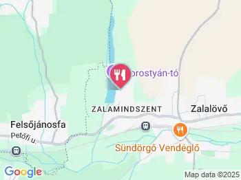 Borostyántó Kemping és Étterem Zalalövő a térképen