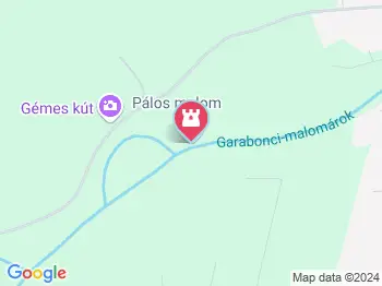 Pálos malom Zalamerenye a térképen