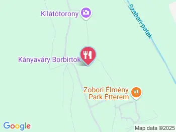 Kányaváry borbirtok Zalaszabar a térképen