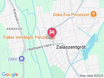 Fiáker Panzió Zalaszentgrót a térképen