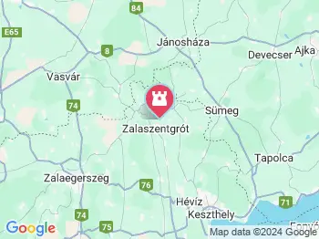 Vasi-Hegyhát Zalaszentgrót a térképen