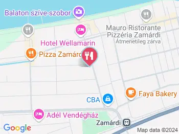 Bohém Bowling Café Zamárdi a térképen