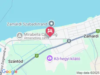 Franz Apartmanház Zamárdi a térképen