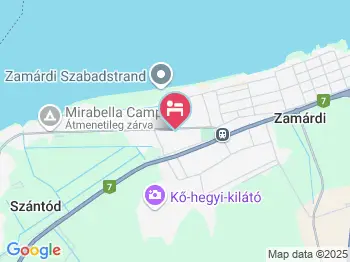 Hegyi Apartman Zamárdi a térképen