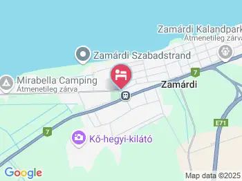 Retro Hotel Merid Zamárdi a térképen