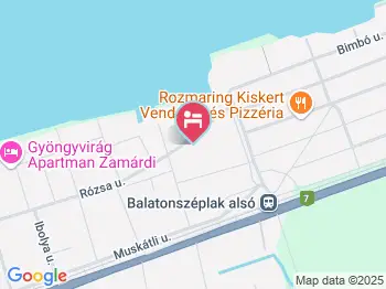 Liliom Lux Apartmanház Zamárdi a térképen