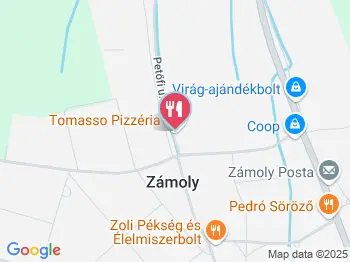 Tomasso Pizzéria Zámoly a térképen