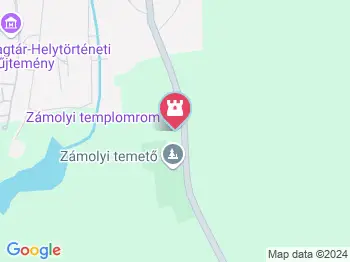 Zámolyi templomrom Zámoly a térképen