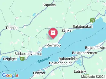 Káli-medence Zánka a térképen