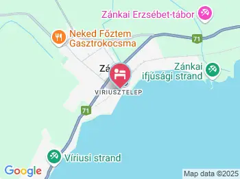 Nosztalgia Tábor és Üdülő Zánka a térképen