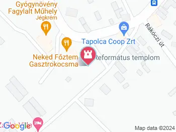 Református templom Zánka a térképen