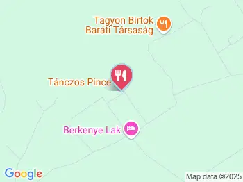 Tánczos pince Zánka a térképen