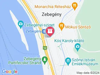 Árpád-házi Szent Erzsébet Zebegény a térképen